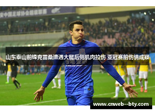 山东泰山前锋克雷桑遭遇大腿后侧肌肉拉伤 亚冠赛前伤情成疑